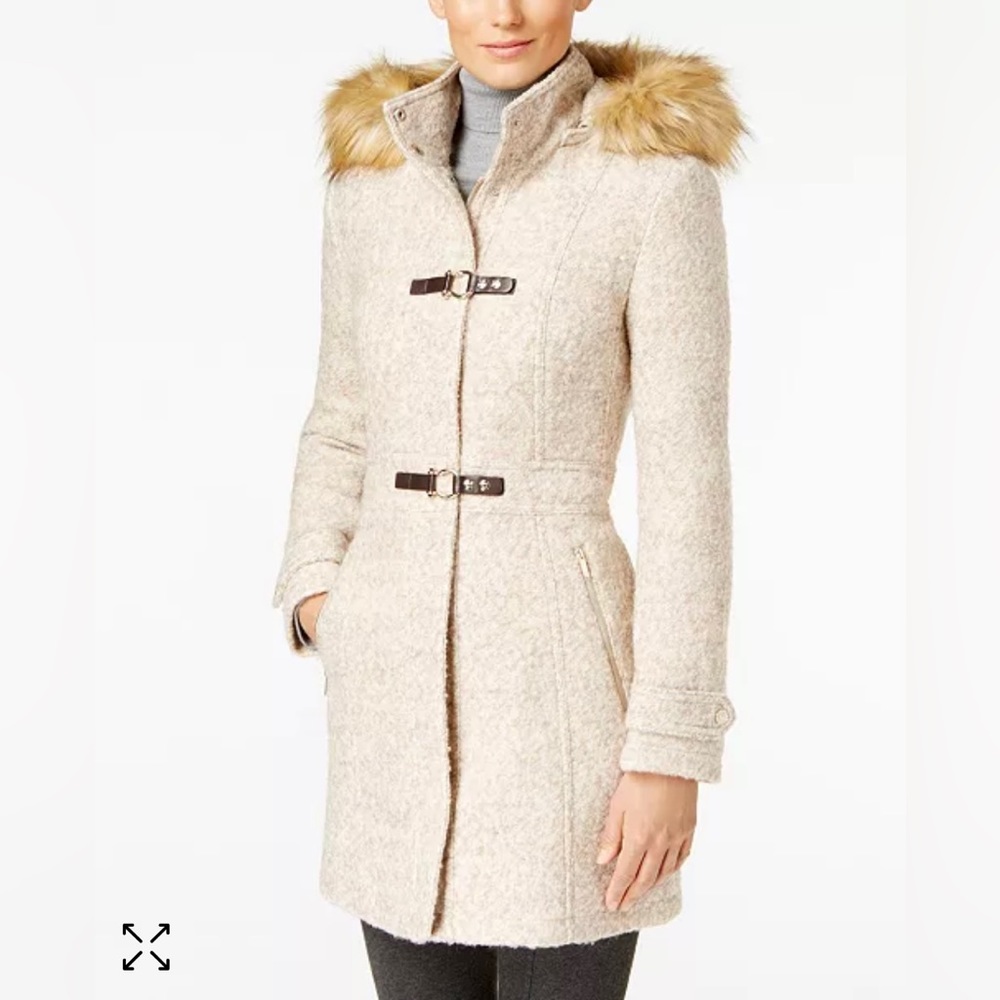 Ivanka Trump Wool Fur Coat